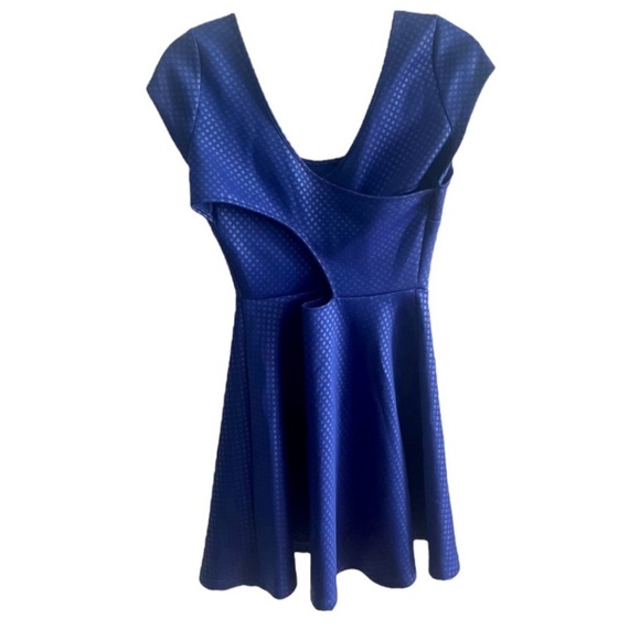 Bebe | Flare Blue Dress | Size Petite Small | NWOT - Picture 2 of 5